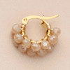 ARETE CRISTAL DOBLE NEUTRO - Beige