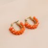 ARETE CRISTAL DOBLE VERANO - Orange