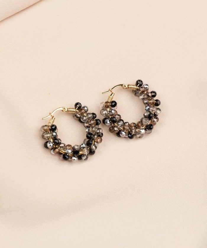 ARETE ELEGANCIA AHUMADA 2.5 CM