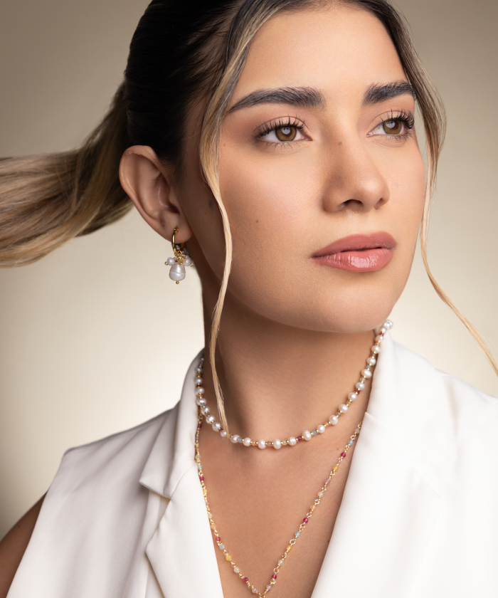 COLLAR VELVET PEARL
