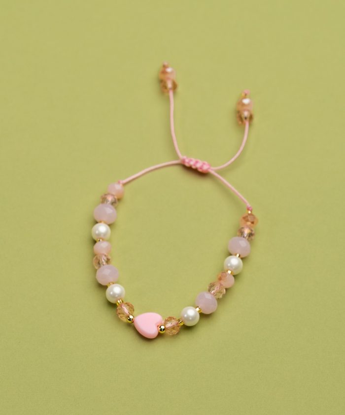 PULSERA PINK HEART